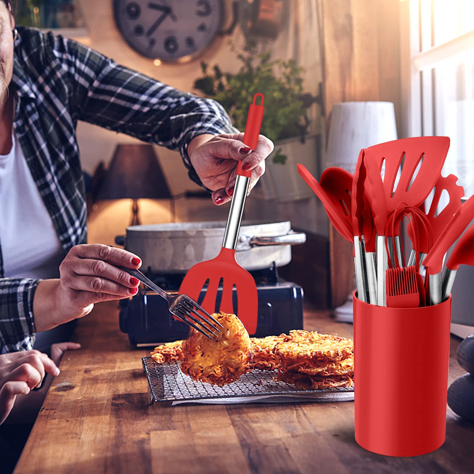 homikit-kitchen-gadgets-k-chenhelfer-set-17-teilig-rot-silikon image 3