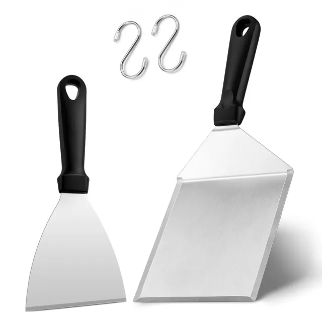 homikit-grillspachtel-set-2-tlg-edelstahl-plancha-wender image 1