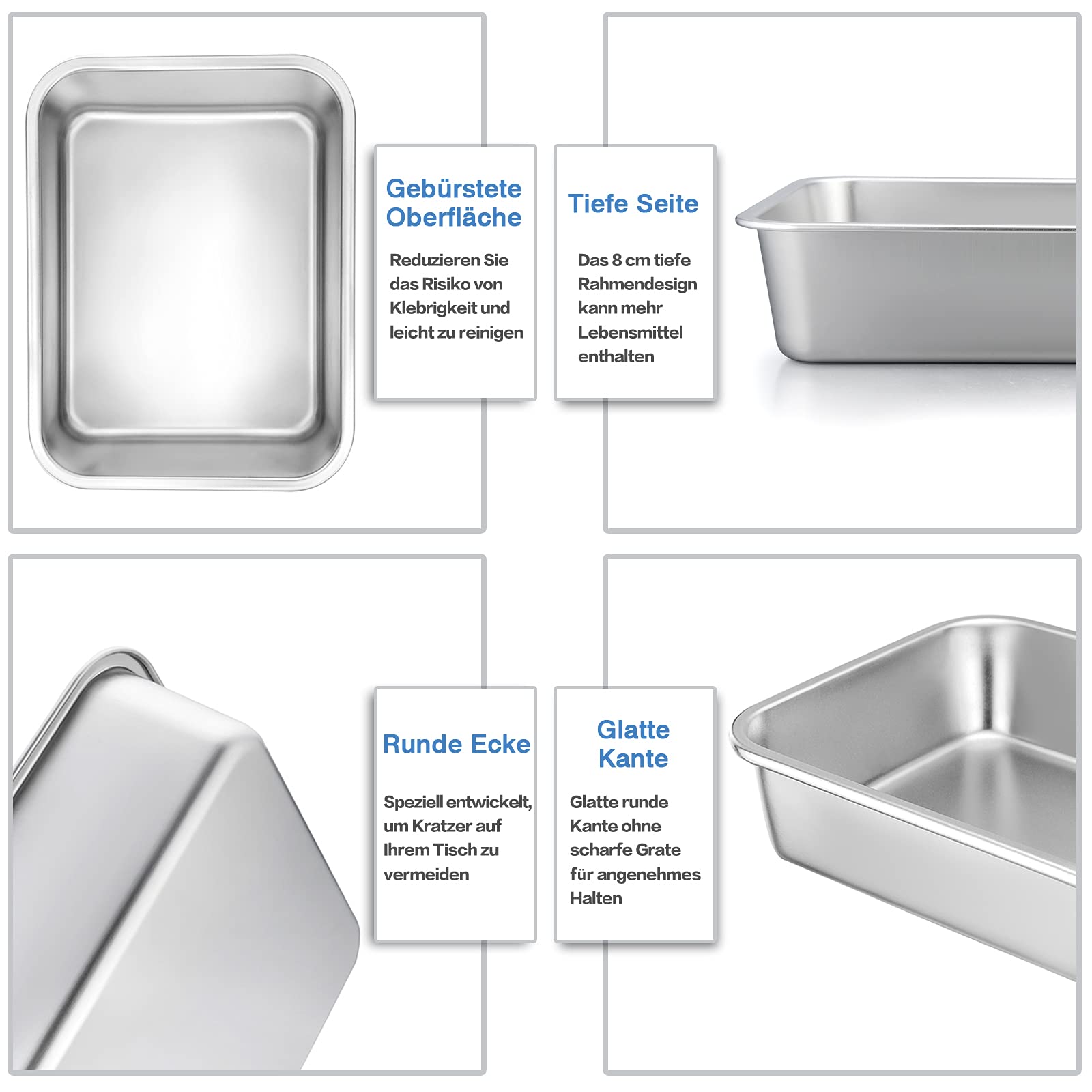 homikit-bakeware-auflaufform-set-2-teilig-edelstahl-32-5-27-cm image 2