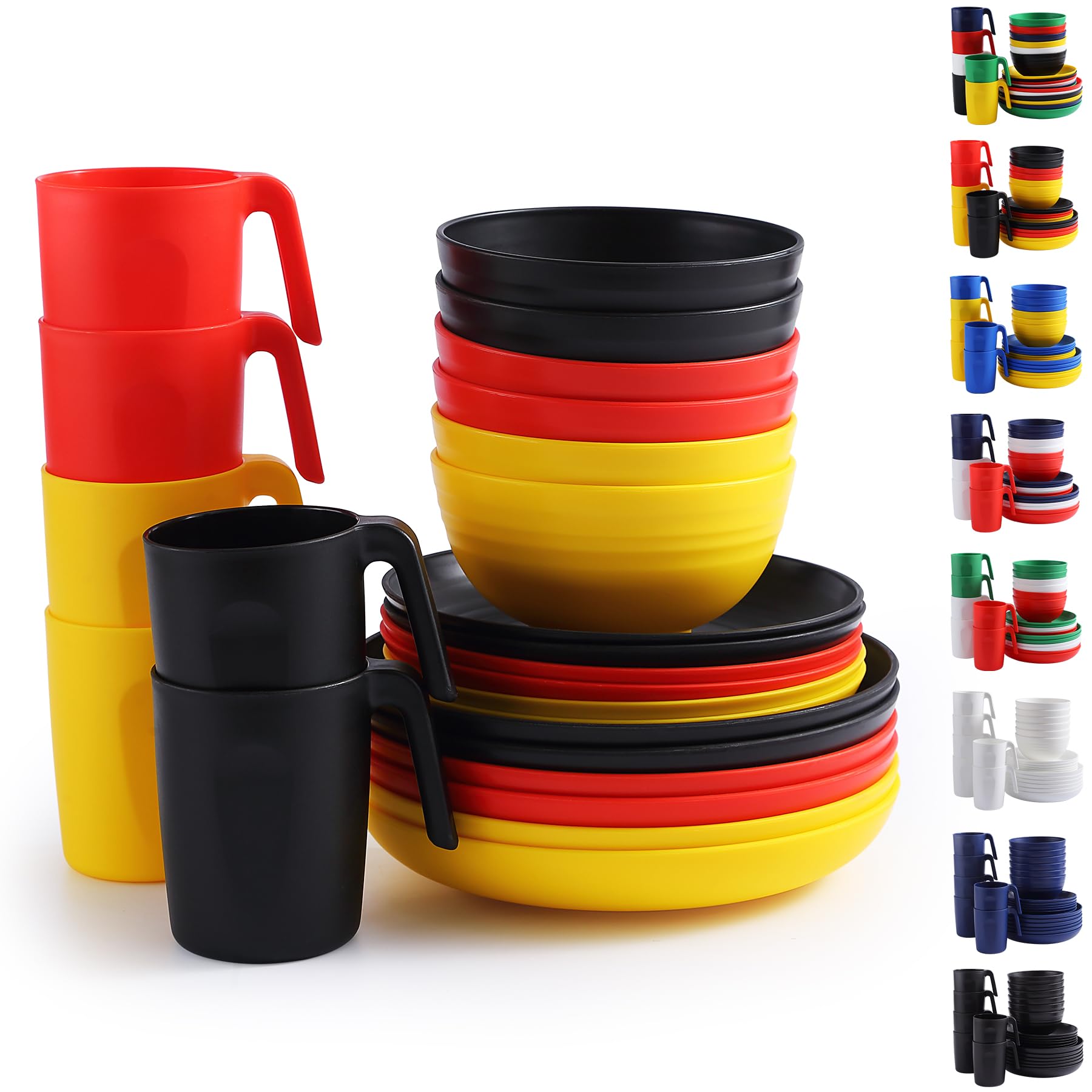 berglander-geschirrset-24-teilig-plastik-wei-bruchsicher image 8