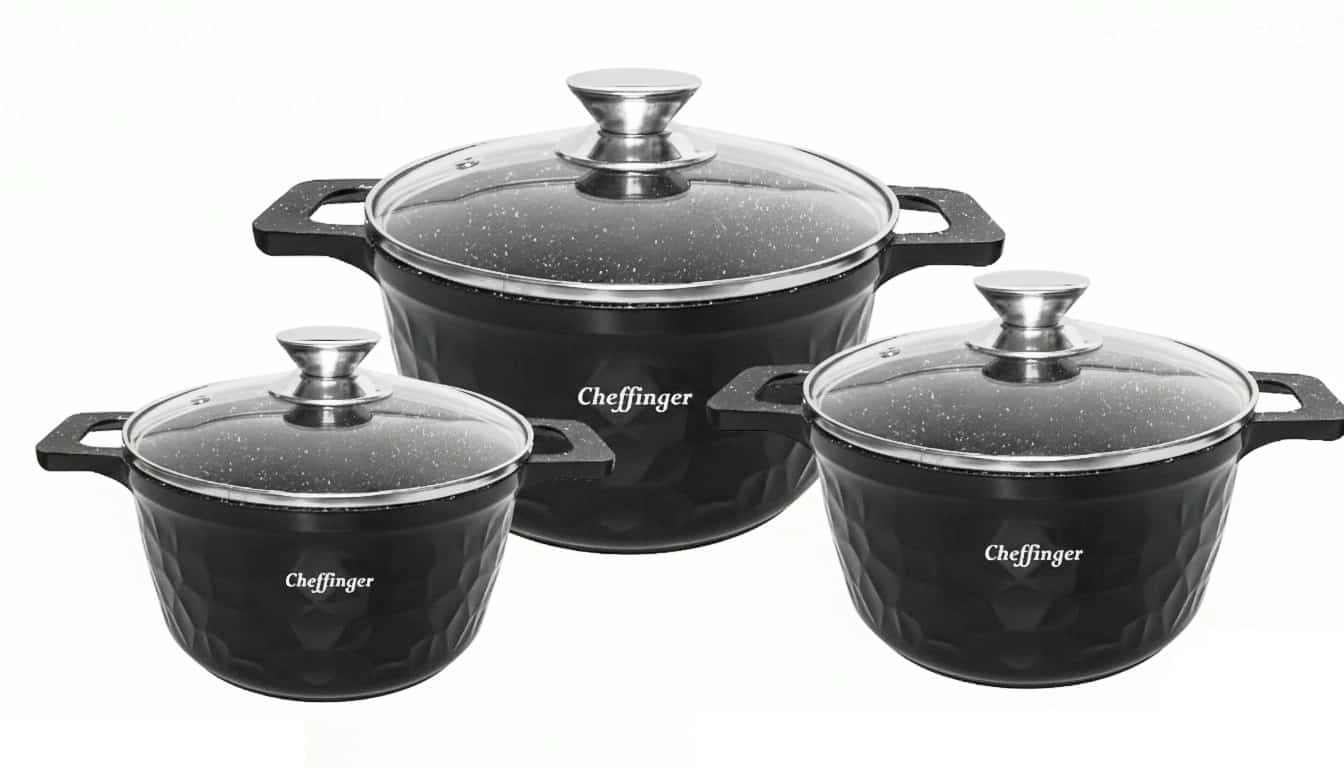 cheffinger-cookware-cf-hc03-pfanne-schwarz-antihaft image 1