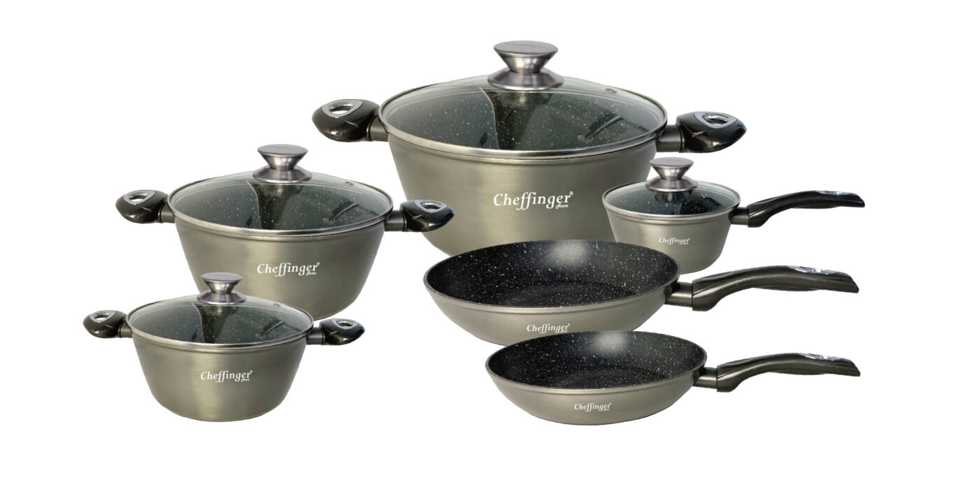 cheffinger-cookware-cf-fa1010-bratpfanne-silber-induktion image 1