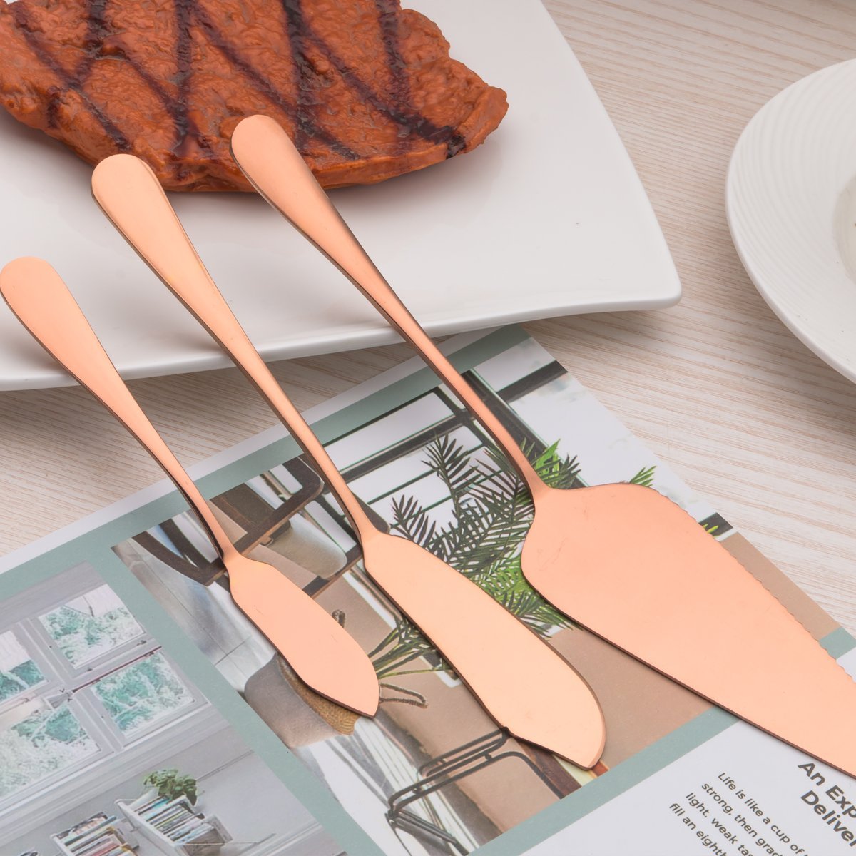 berglander-serving-set-ros-gold-10-tlg-servierbesteck-edelstahl image 6