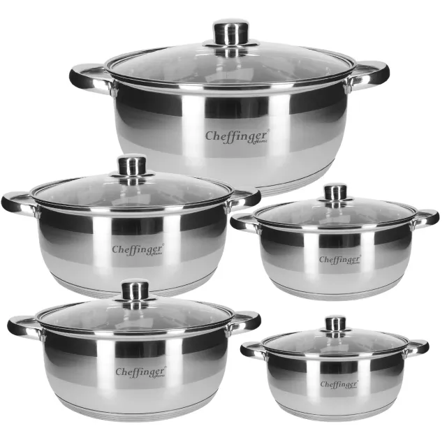 cheffinger-cookware-cf-sp09-stieltopf-mit-deckel-induktion image 1