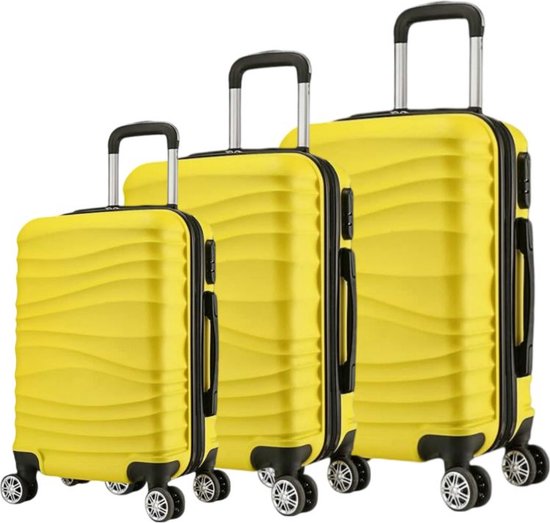 cheffinger-travel-cf-abs04-reisekoffer-gelb-abs-hartschale image 2