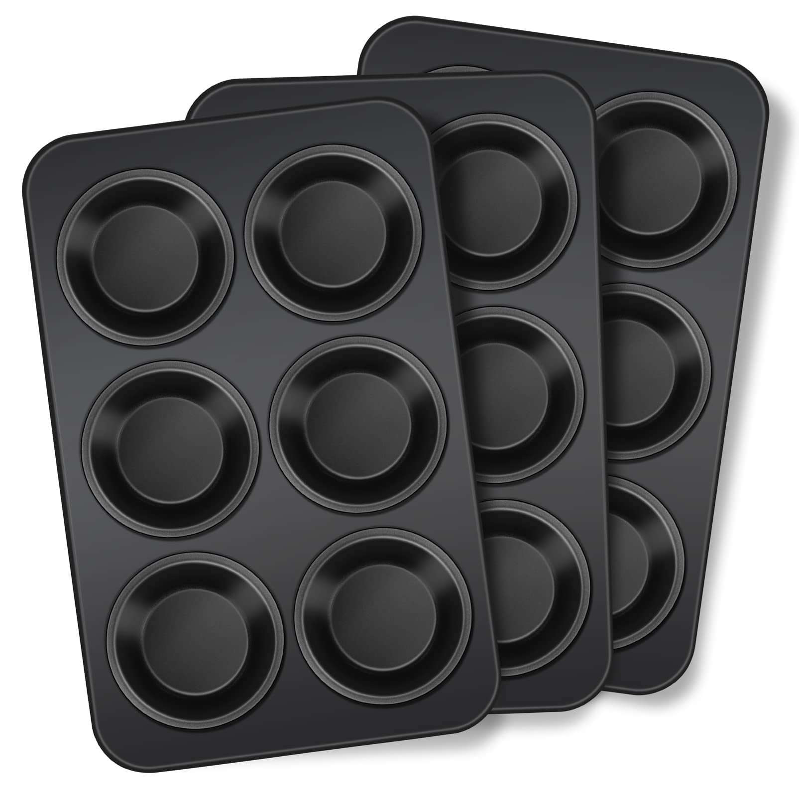 homikit-bakeware-muffinform-edelstahl-antihaft-6er-3-teilig image 1