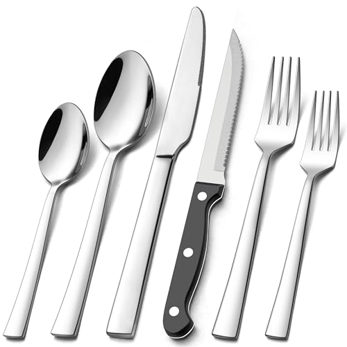 homikit-flatware-besteckset-36-teilig-mit-steakmesser-eckig image 8