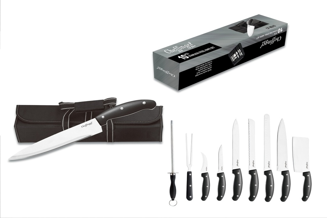 cheffinger-cf-bg10-messerset-10-tlg-edelstahl-mit-tasche image 1