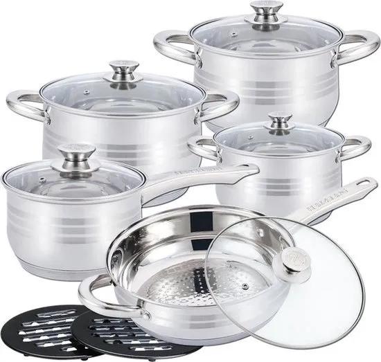 cheffinger-cookware-cf-ss1231-edelstahltopf-mit-deckel image 1