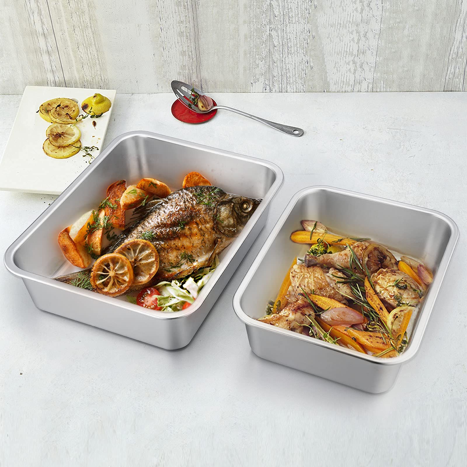 homikit-bakeware-auflaufform-set-2-teilig-edelstahl-32-5-27-cm image 3