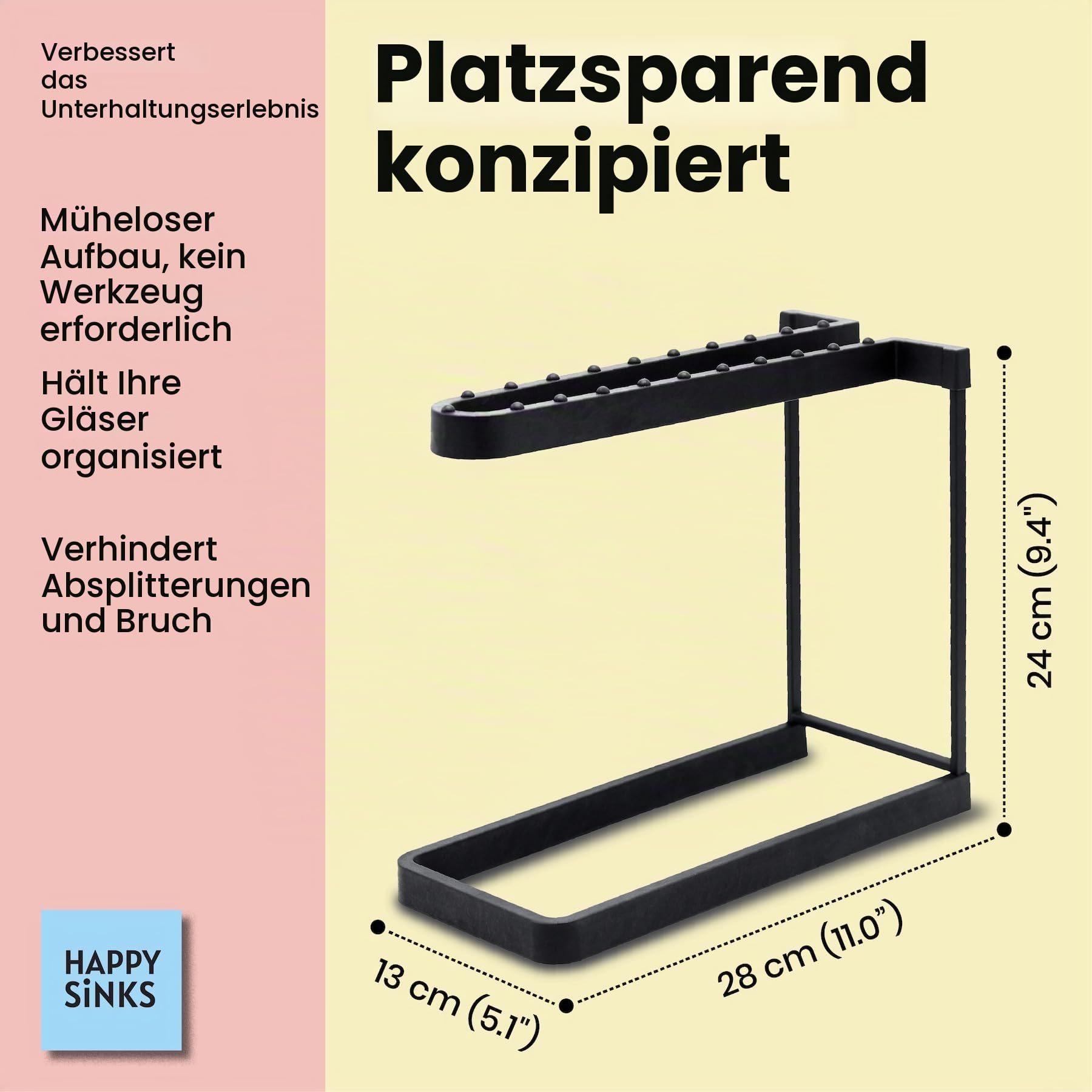 happy-sinks-sink-accessories-weinglashalter-schwarz-3-gl-ser-edelstahl image 5