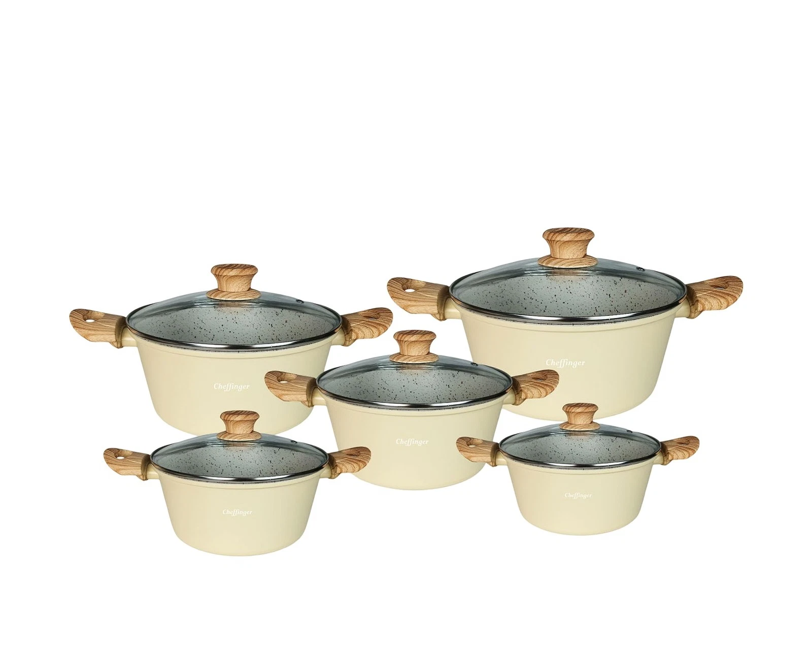 cheffinger-cookware-cf-cs01-topfset-beige-antihaft image 1