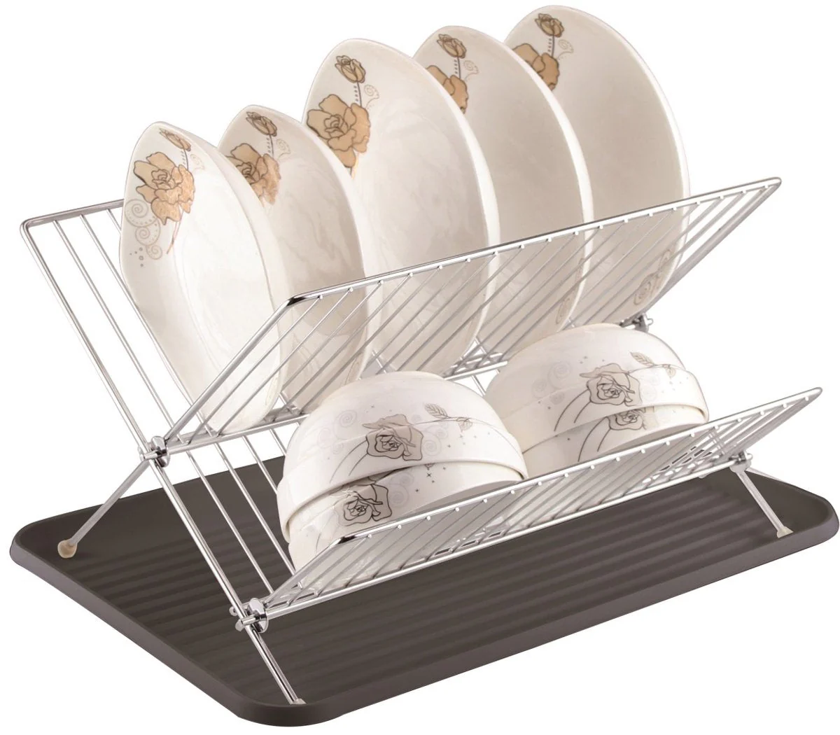 cheffinger-cf-dr05-geschirrabtropfer-abtropfgestell-kunststoff-wei image 1