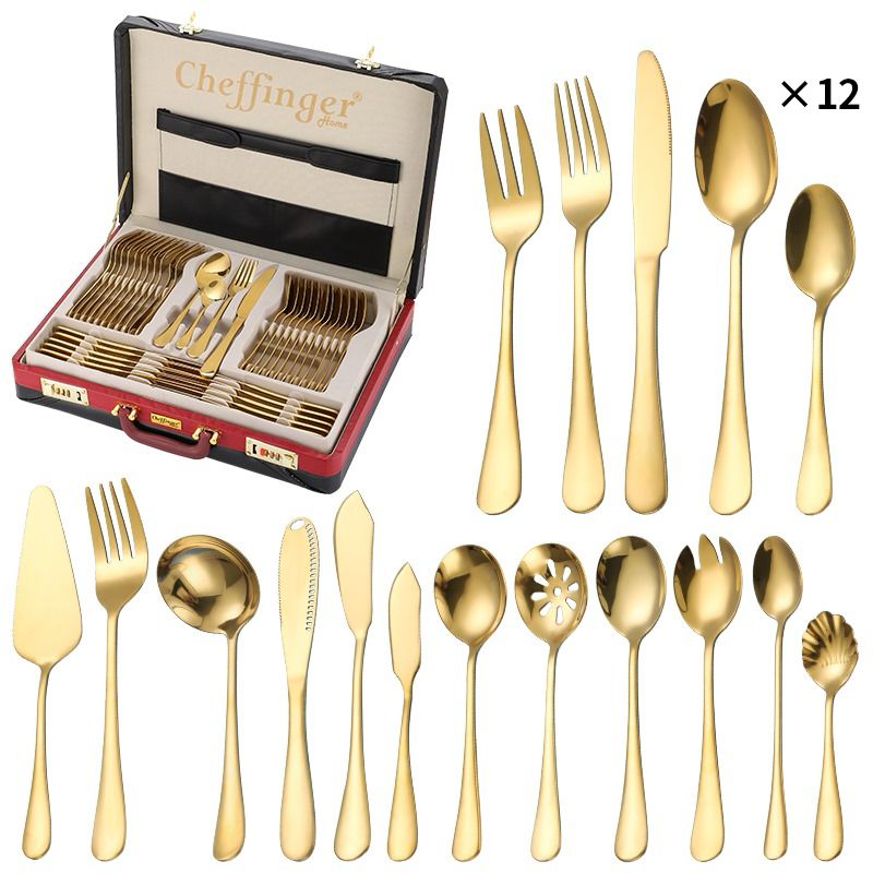 cheffinger-cf-7200-messerset-k-chenmesser-edelstahl-set image 1