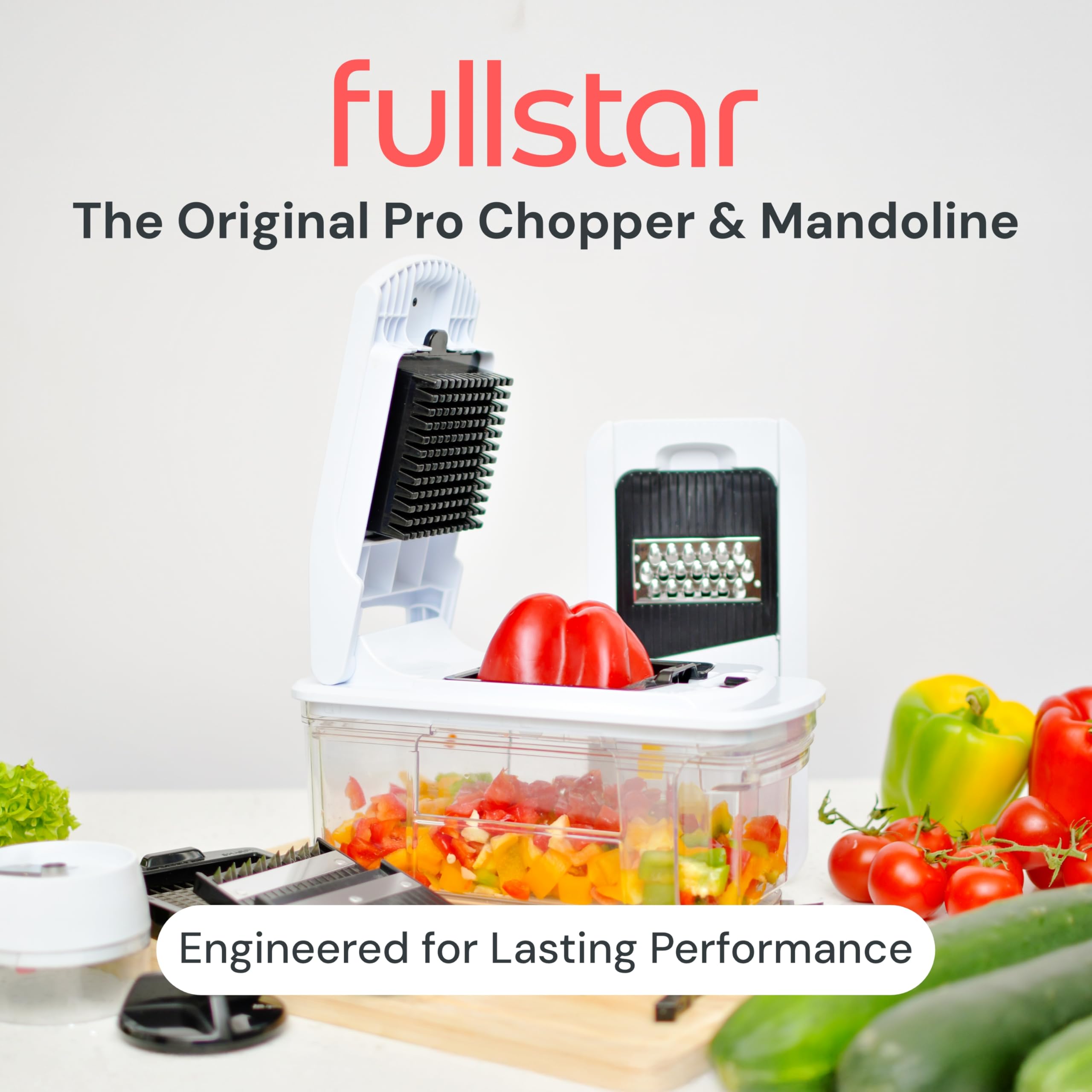 fullstar-pro-mandoline-gem-sehobel-alles-in-1-schwarz-edelstahl image 2