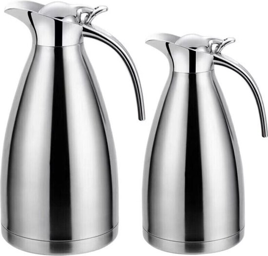 cheffinger-utensils-thermosflaschen-1l-1-5l-silber-edelstahl image 1
