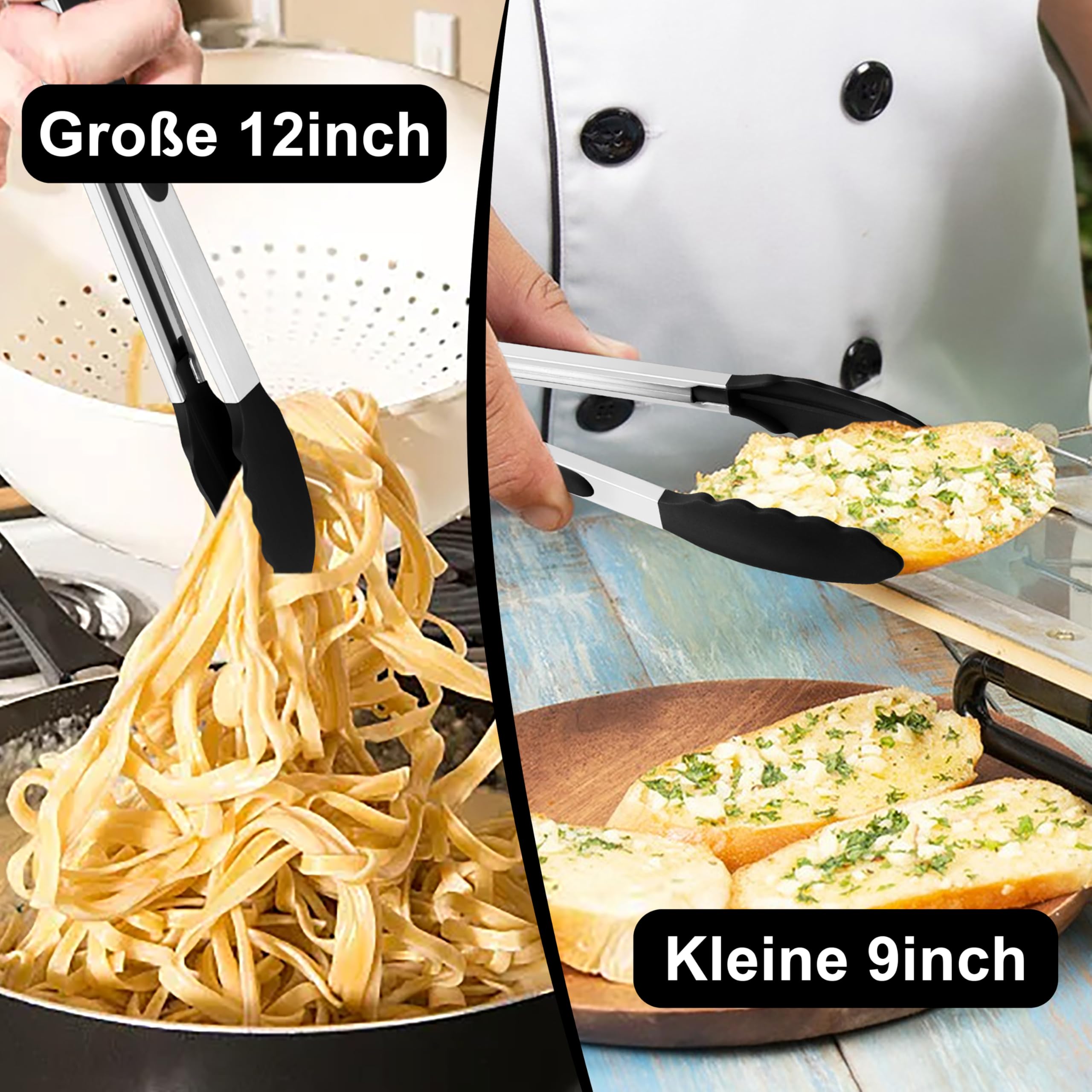 homikit-k-chenzange-edelstahl-grillzange-2er-set-schwarz-silikon image 5