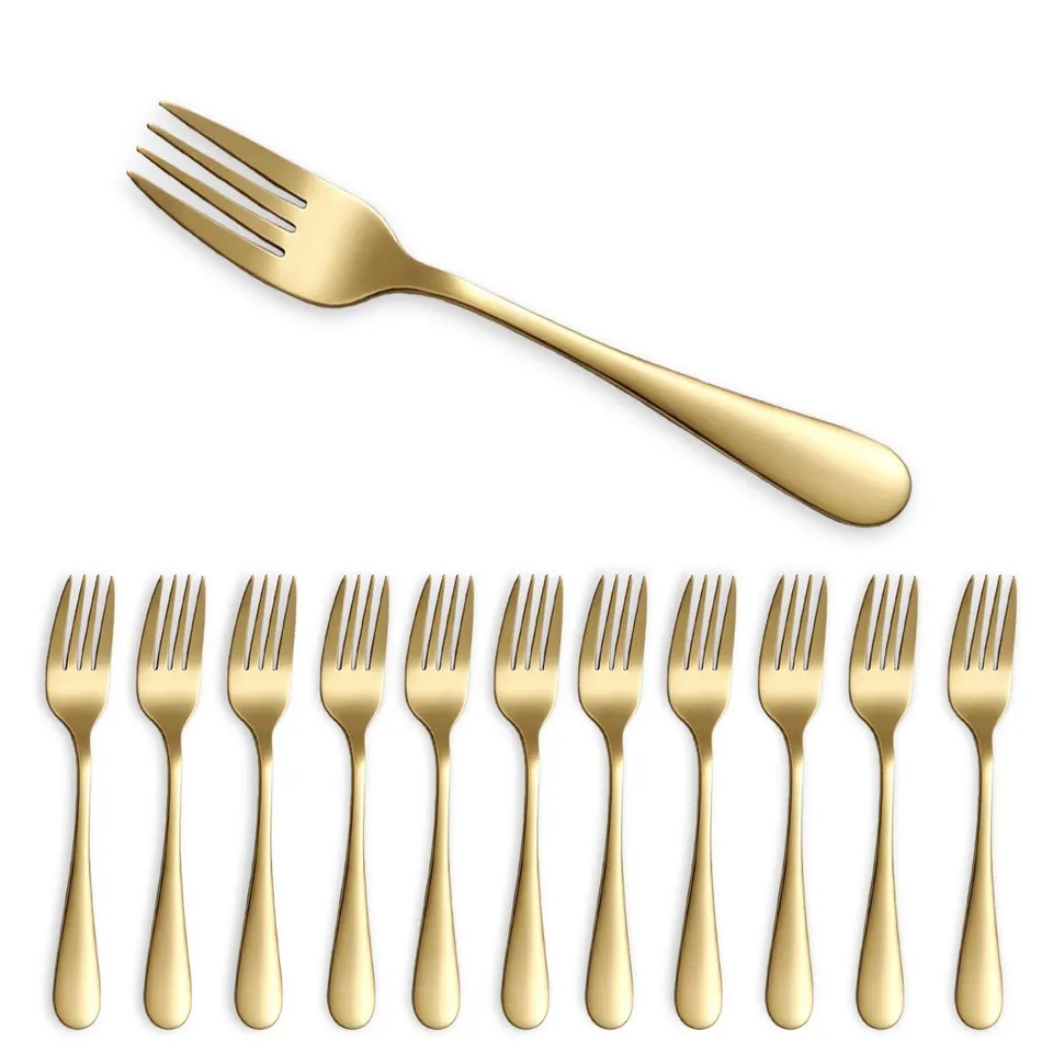 berglander-fork-dessertgabeln-set-12tlg-gold-14-cm-edelstahl image 1