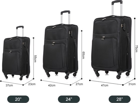 cheffinger-travel-cf-fab03-reisetasche-schwarz-stoff image 2