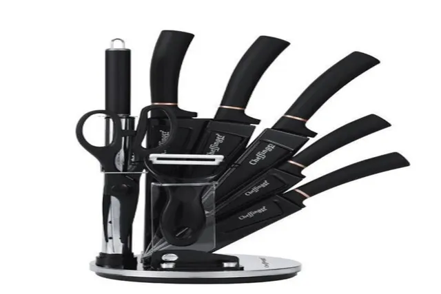 cheffinger-knives-cutlery-cf-ks11-messerblock-holz-leer image 1