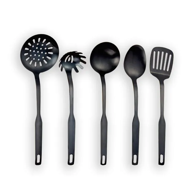 berglander-k-chenhelfer-set-5-tlg-schwarz-edelstahl-titan image 1