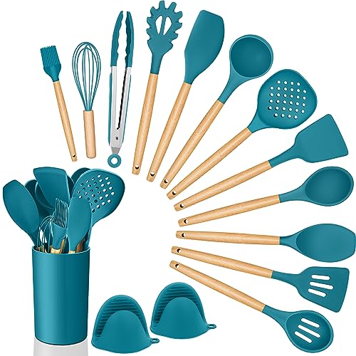 homikit-kitchen-gadgets-kochbesteck-set-15-teilig-blau-holzgriff image 8