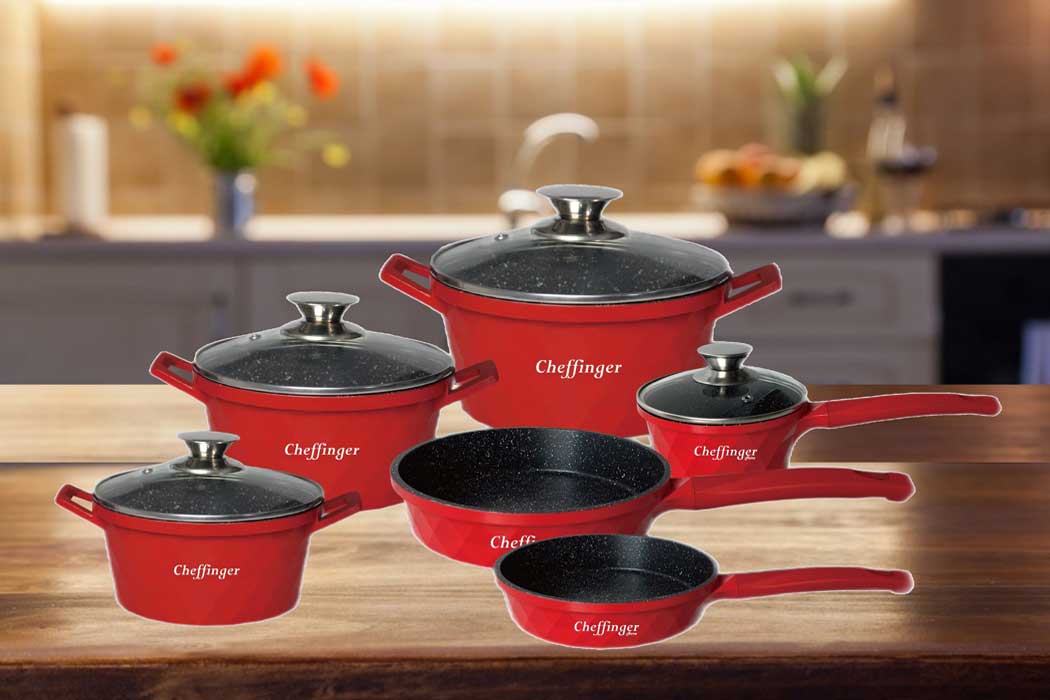 cheffinger-cookware-cf-diac12-kochtopf-rot image 2