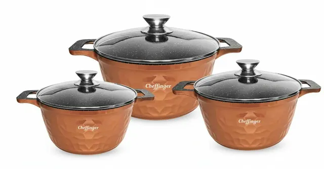cheffinger-cookware-cf-hc03-bratpfanne-bronze image 1