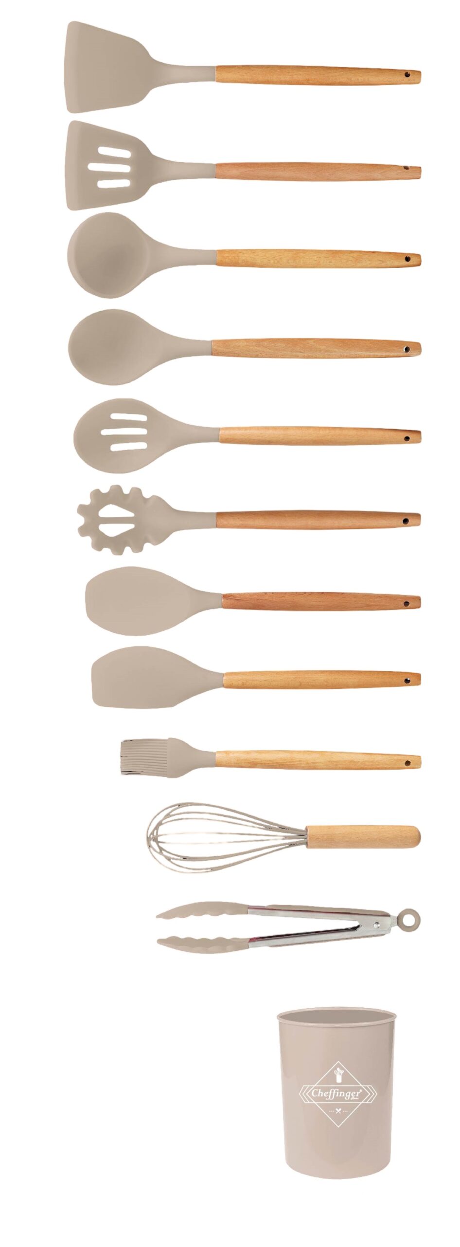 cheffinger-utensils-ut17-k-chenhelfer-set-17-teilig-schwarz image 2