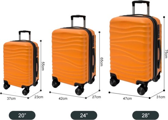 cheffinger-cf-abs04-hartschalenkoffer-abs-orange image 3