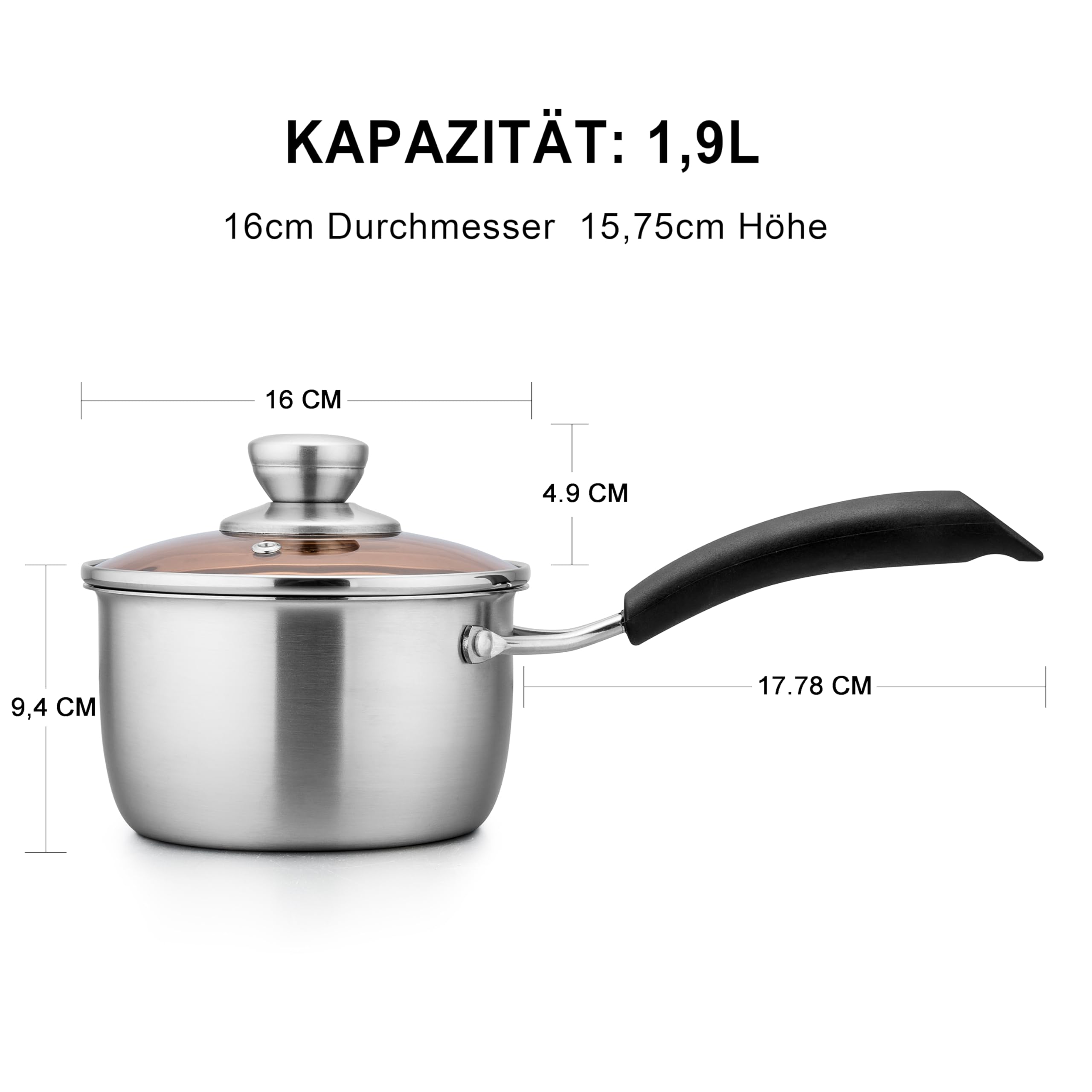 homikit-cookware-stielkasserolle-16-cm-1-9-l-mit-glasdeckel image 2