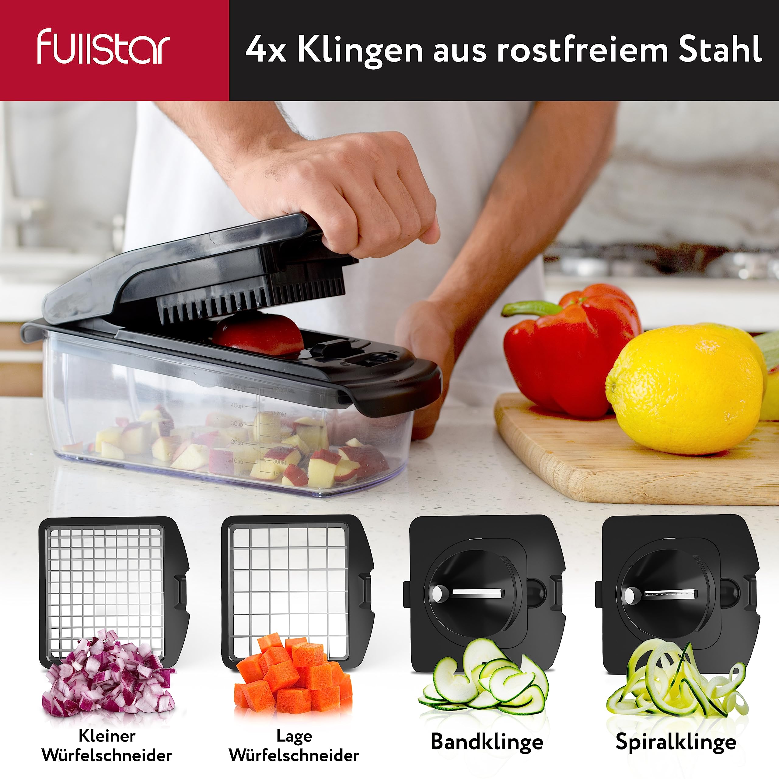 fullstar-pro-original-gem-seschneider-edelstahl-7-in-1 image 3