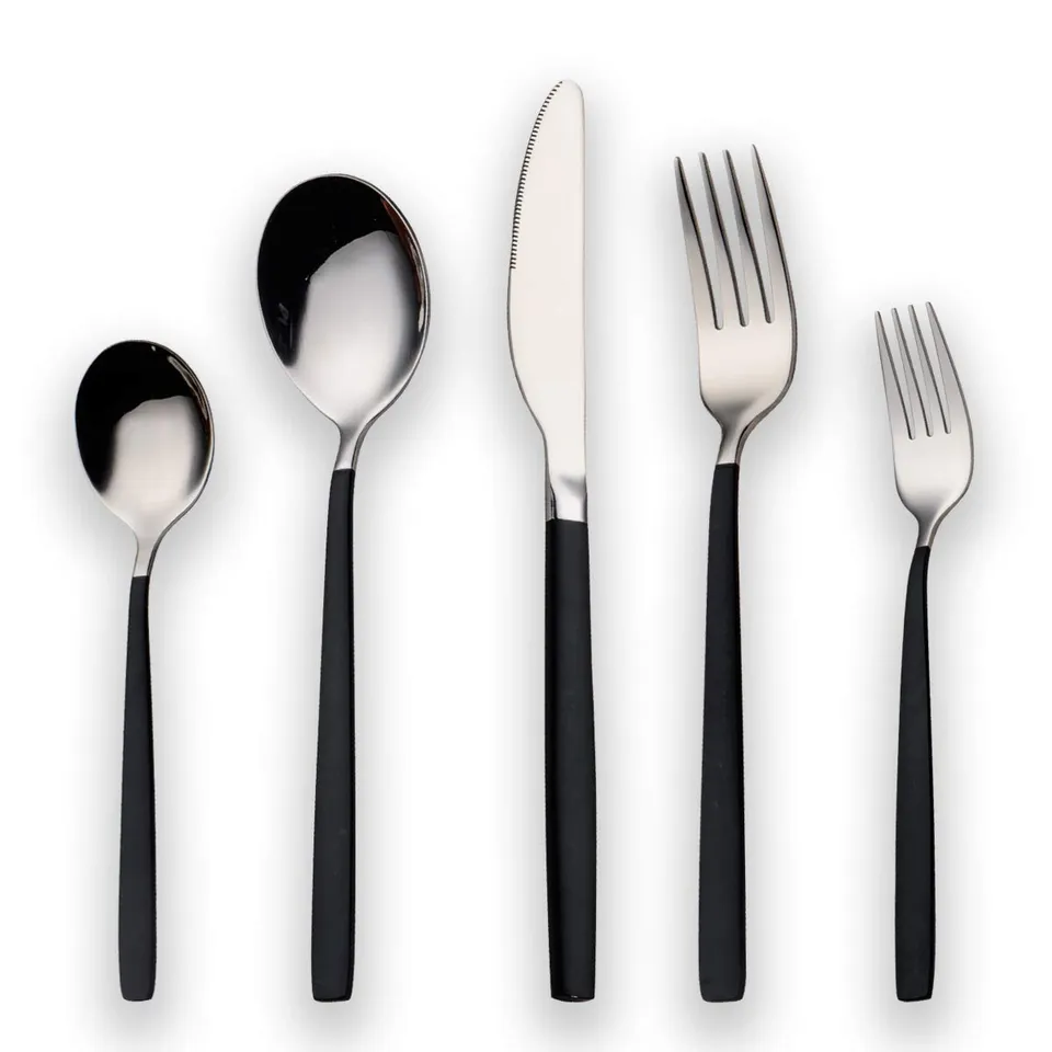 berglander-cutlery-set-besteckset-30-teilig-schwarz-silber-6-pers image 1