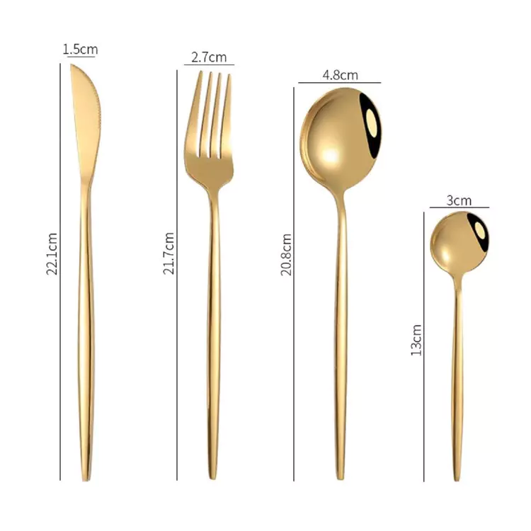 cheffinger-cf22127-besteckset-24-tlg-gold-6-personen image 4