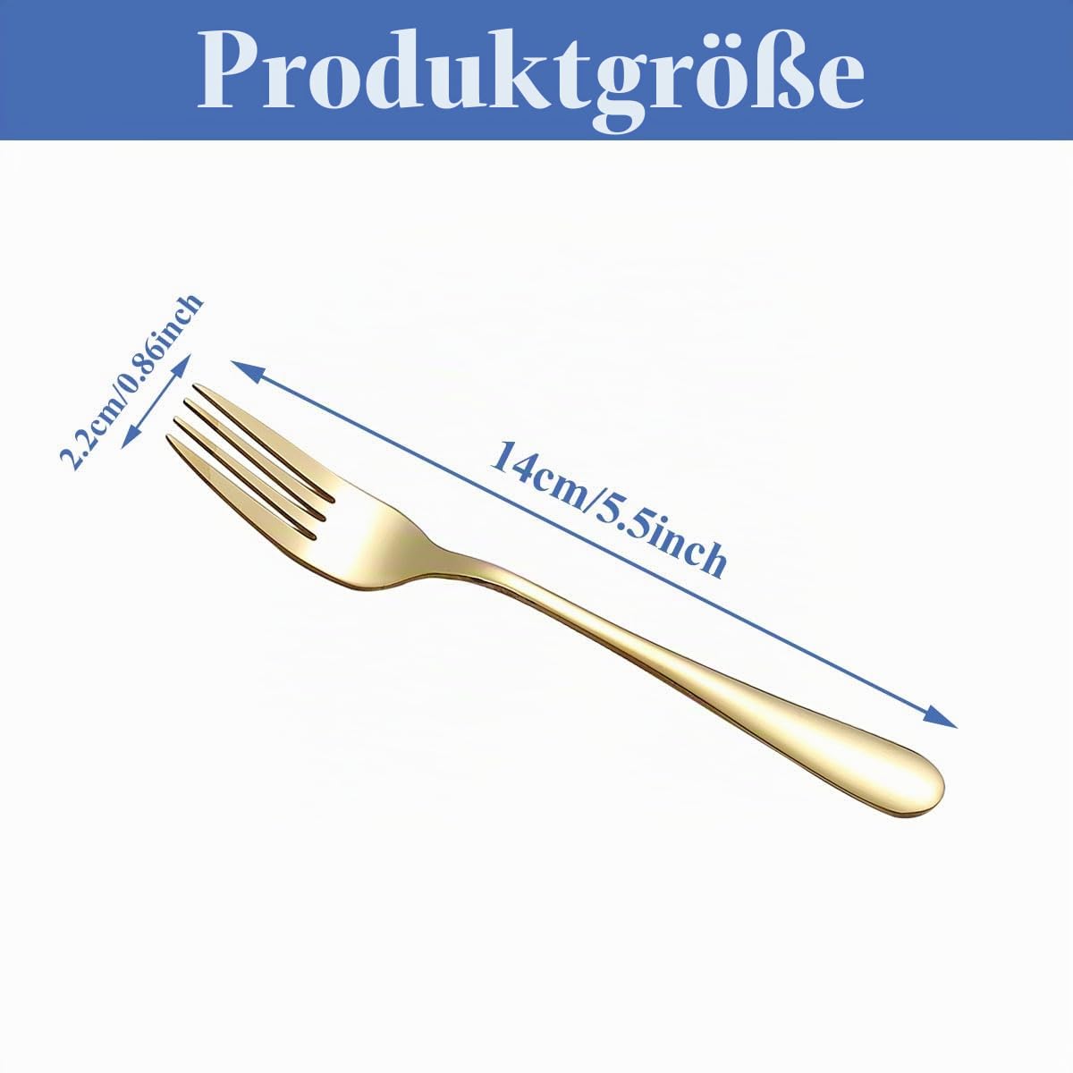 berglander-fork-dessertgabeln-set-12tlg-gold-14-cm-edelstahl image 2
