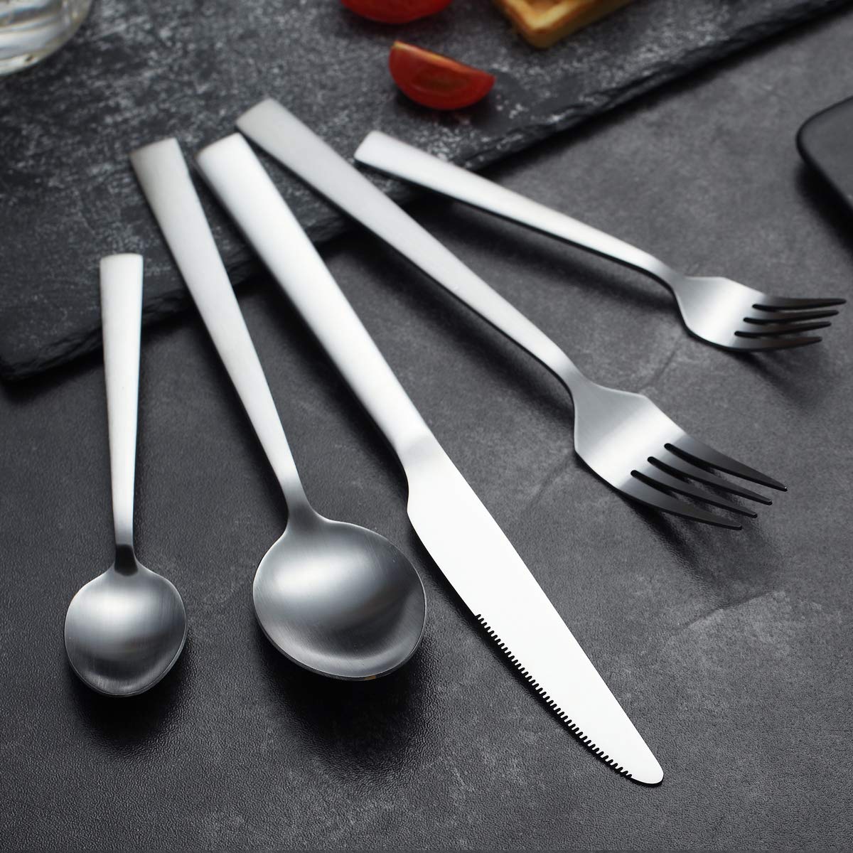 berglander-cutlery-set-30-tlg-matt-schwarz-f-r-6-personen-edelstahl image 3