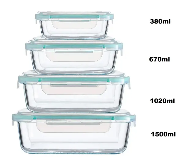 cheffinger-glassware-cf-fcs4-frischhaltedose-glas-mit-deckel image 1