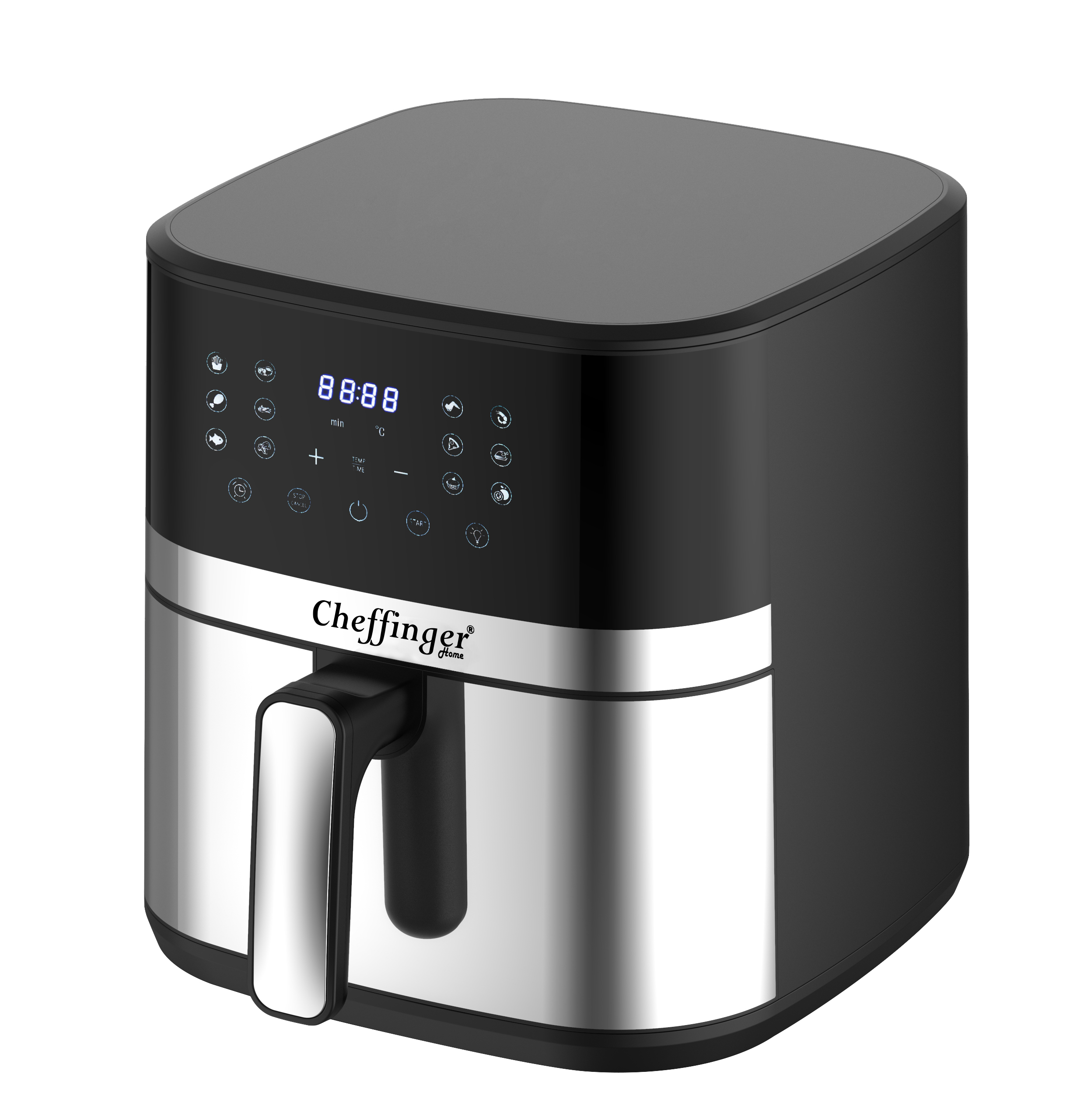 cheffinger-cf-afry7-hei-luftfritteuse-airfryer-schwarz image 2