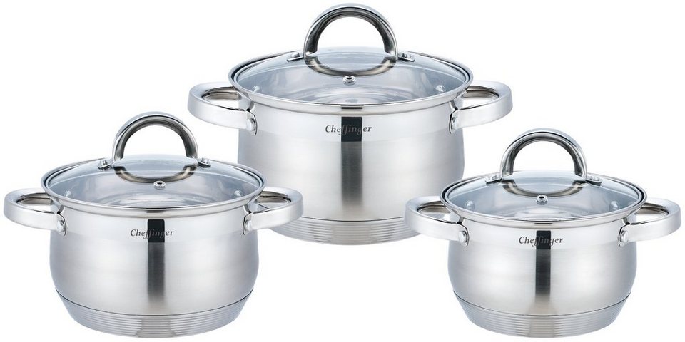 cheffinger-cookware-cf-ss6-topfset-6-teilig-edelstahl image 1