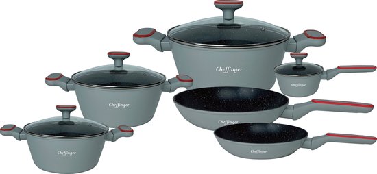 cheffinger-cookware-cf-fa2010-bratpfanne-20-cm-grau-antihaft image 1