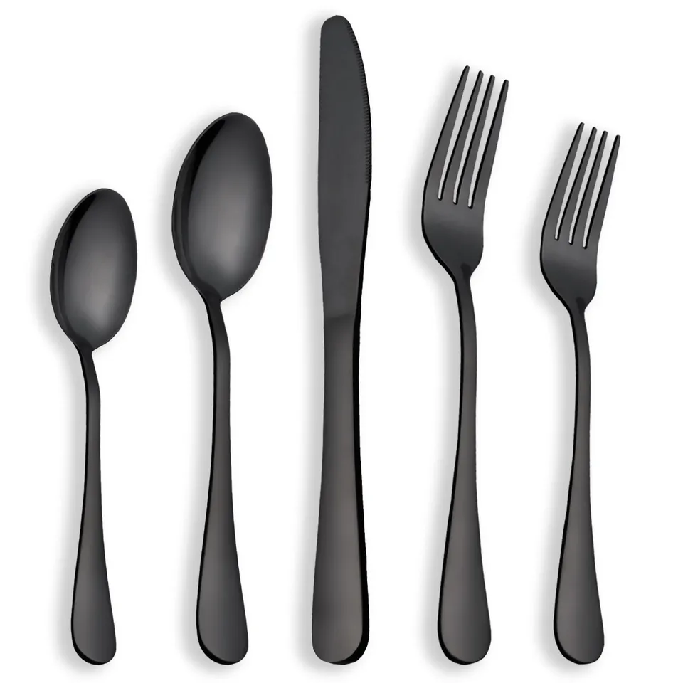 berglander-cutlery-set-besteckset-30-tlg-schwarz-titan-6-personen image 1