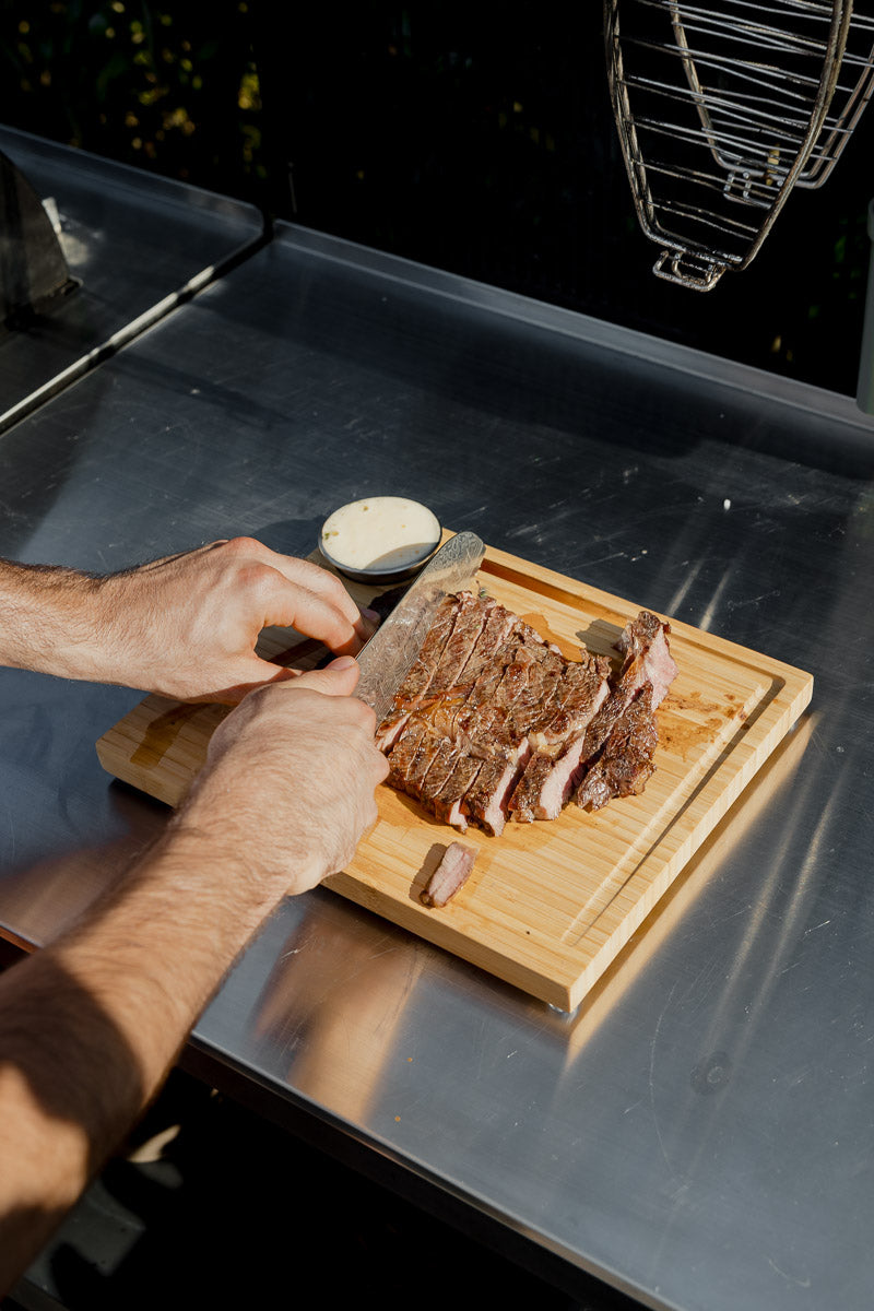 cleenbo-steakboard-bamboo-steakbrett-mit-schale image 3