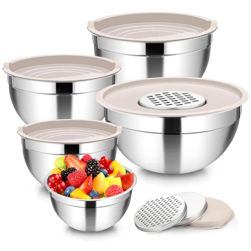 homikit-bakeware-r-hrsch-ssel-edelstahl-5tlg-khaki-mit-deckel image 1