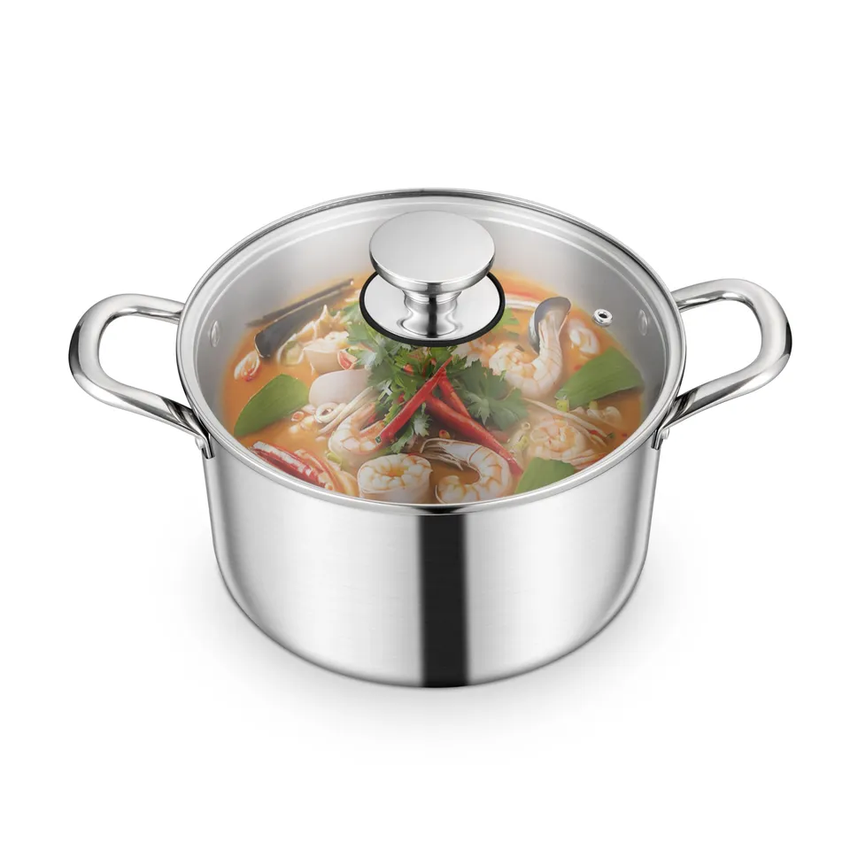 homikit-cookware-kochtopf-22cm-4-7l-edelstahl-mit-glasdeckel image 1