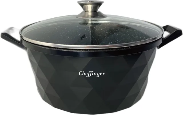 cheffinger-cookware-cf-diac32-s-wok-32-cm-schwarz-antihaft image 1