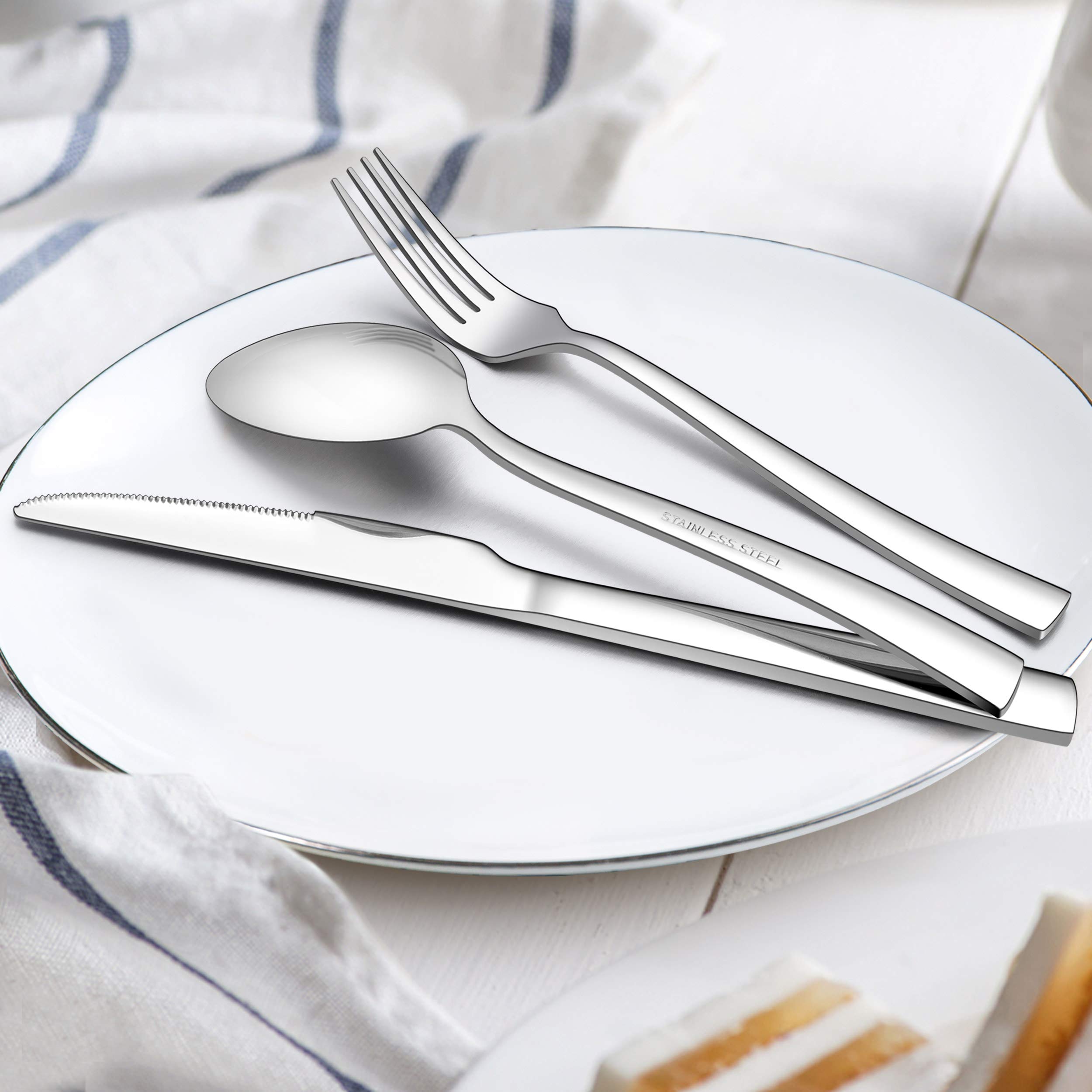 homikit-flatware-besteckset-23-tlg-eckig-f-r-4-edelstahl image 4