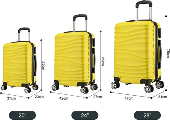 cheffinger-travel-cf-abs04-reisekoffer-gelb-abs-hartschale image 3