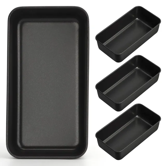 homikit-bakeware-kastenform-4er-set-edelstahl-antihaft image 1