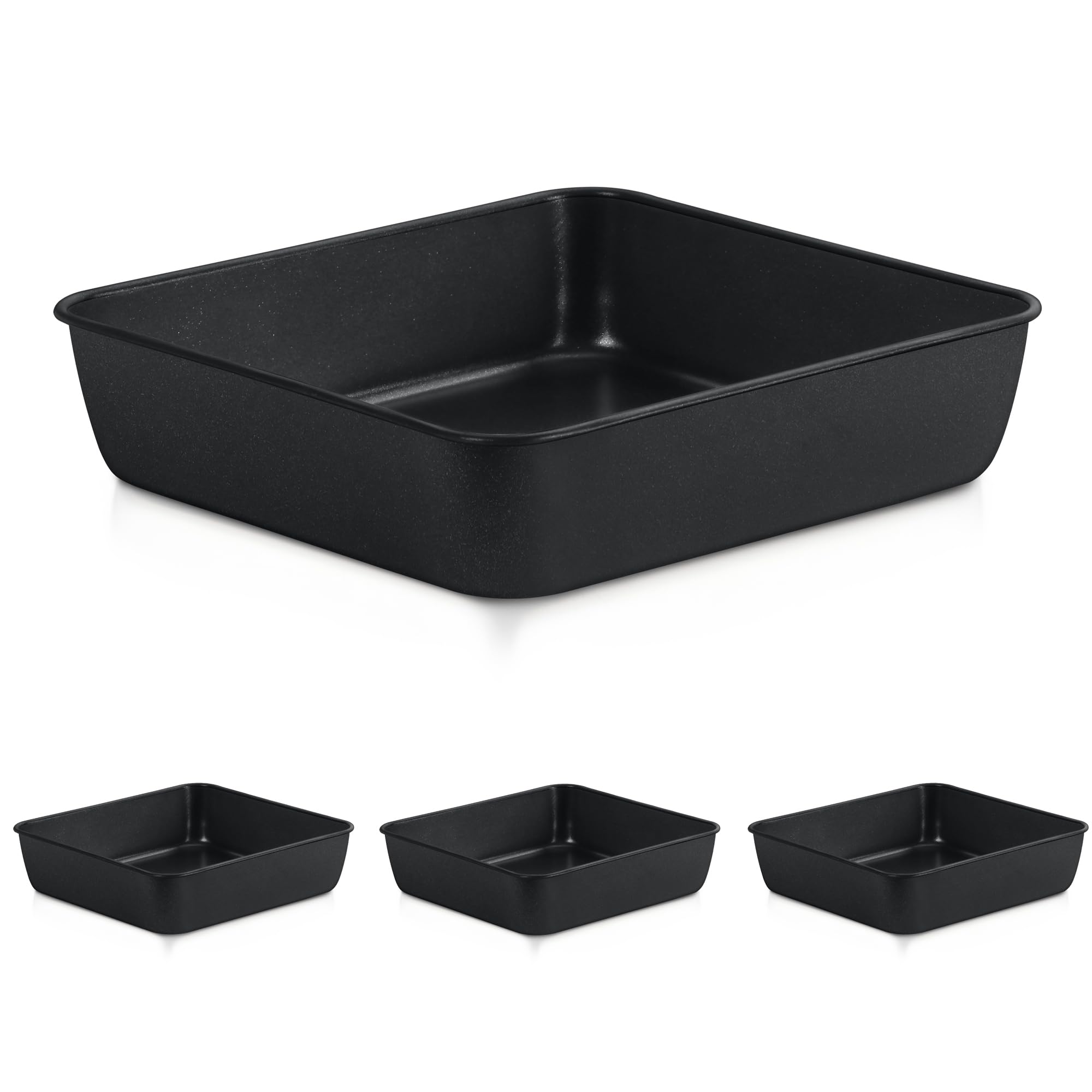homikit-bakeware-kuchenform-20-cm-4er-set-antihaft-edelstahl image 1