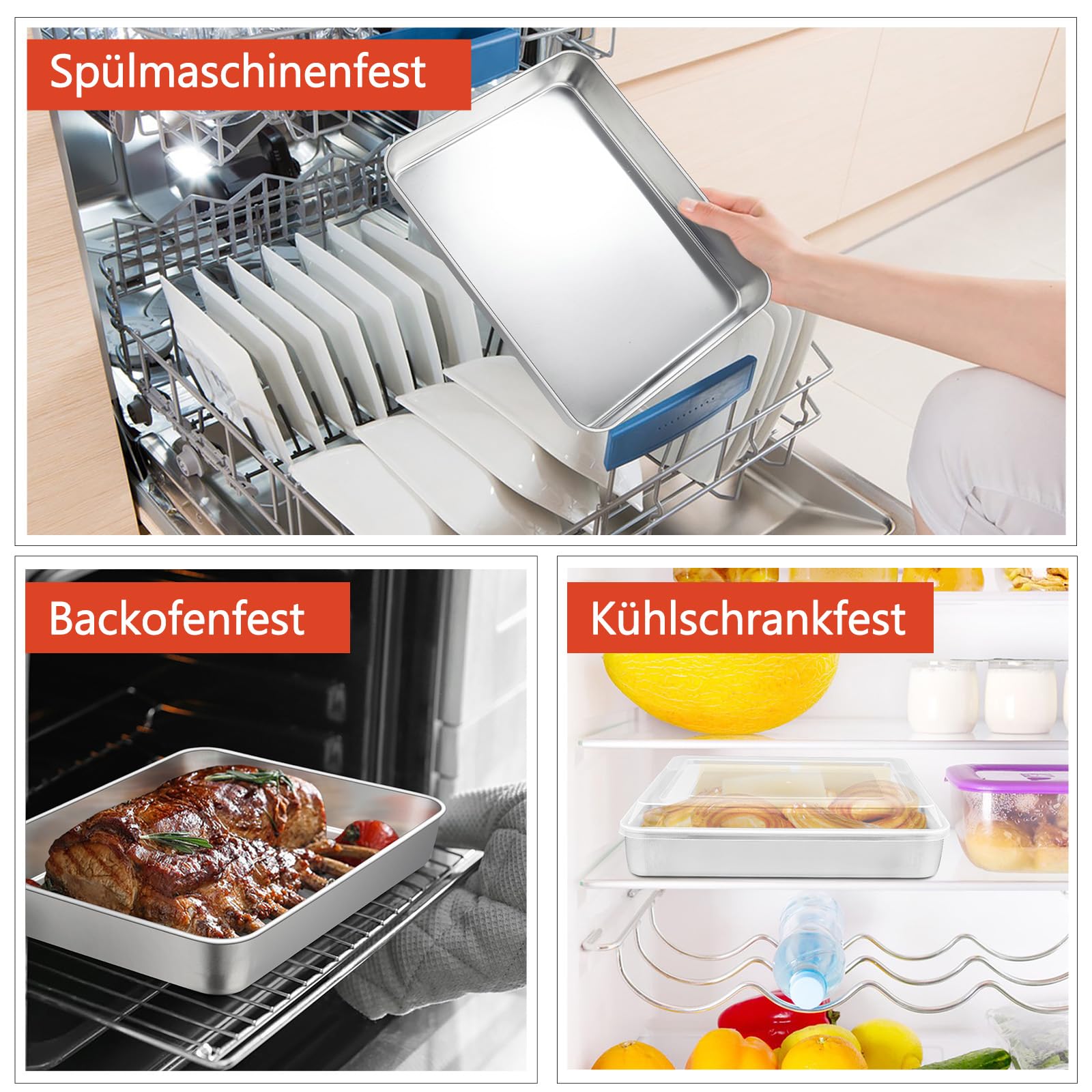 homikit-bakeware-backblech-mit-deckel-26-5x20-5cm-edelstahl image 5